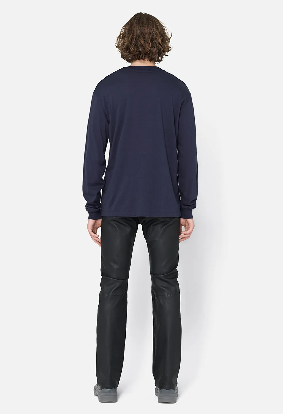 Cotton Cashmere Pullover / Navy