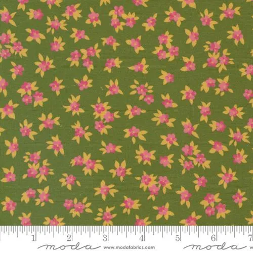 Cotton Fabric CHELSEA GARDEN Lichen 33749 18 by Moda Fabrics