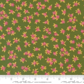 Cotton Fabric CHELSEA GARDEN Lichen 33749 18 by Moda Fabrics