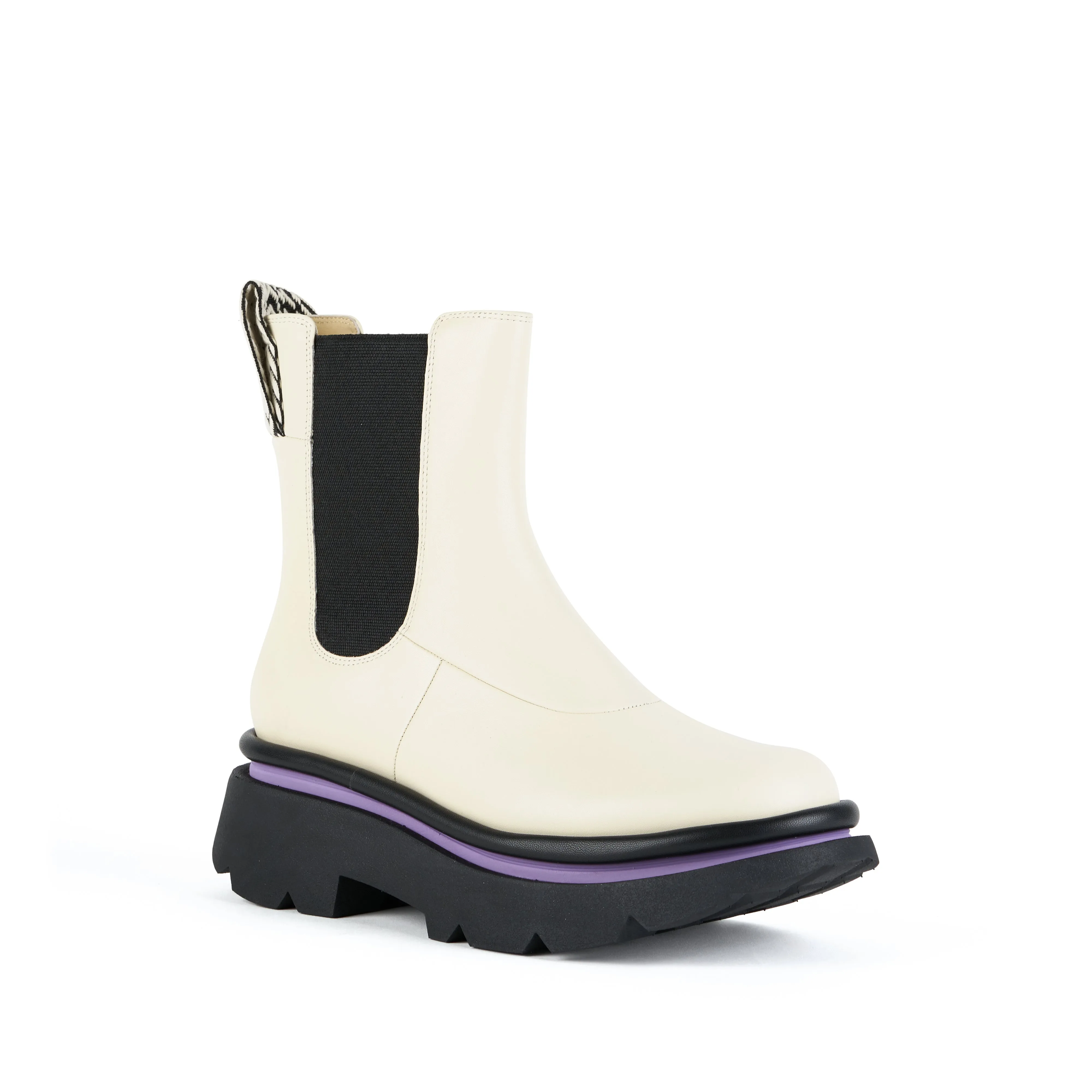 CRUNCH CHELSEA BOOT IVORY