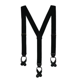 CTM® Men's Canvas Button-End Old West Suspenders (Tall Available)