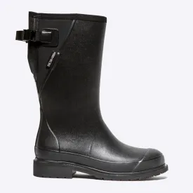 Darcy Mid Calf Wellington Boot // Black & Black