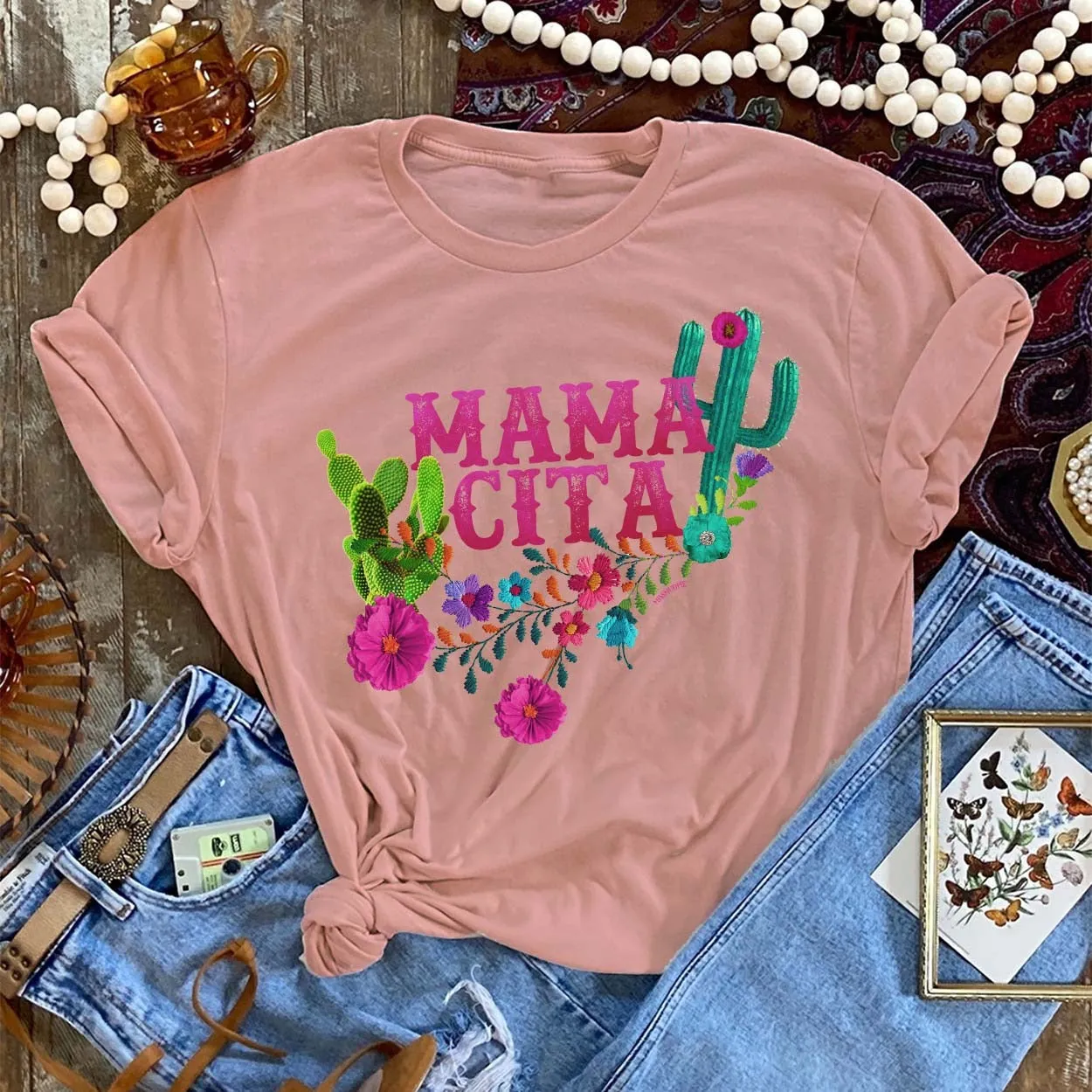 Desert Rose Mamacita Cactus Graphic Tee