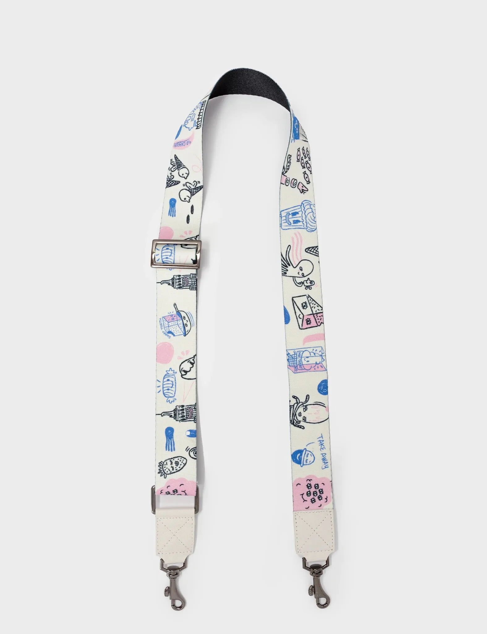 Detachable Shoulder Strap - Cream Sugar Rush Print