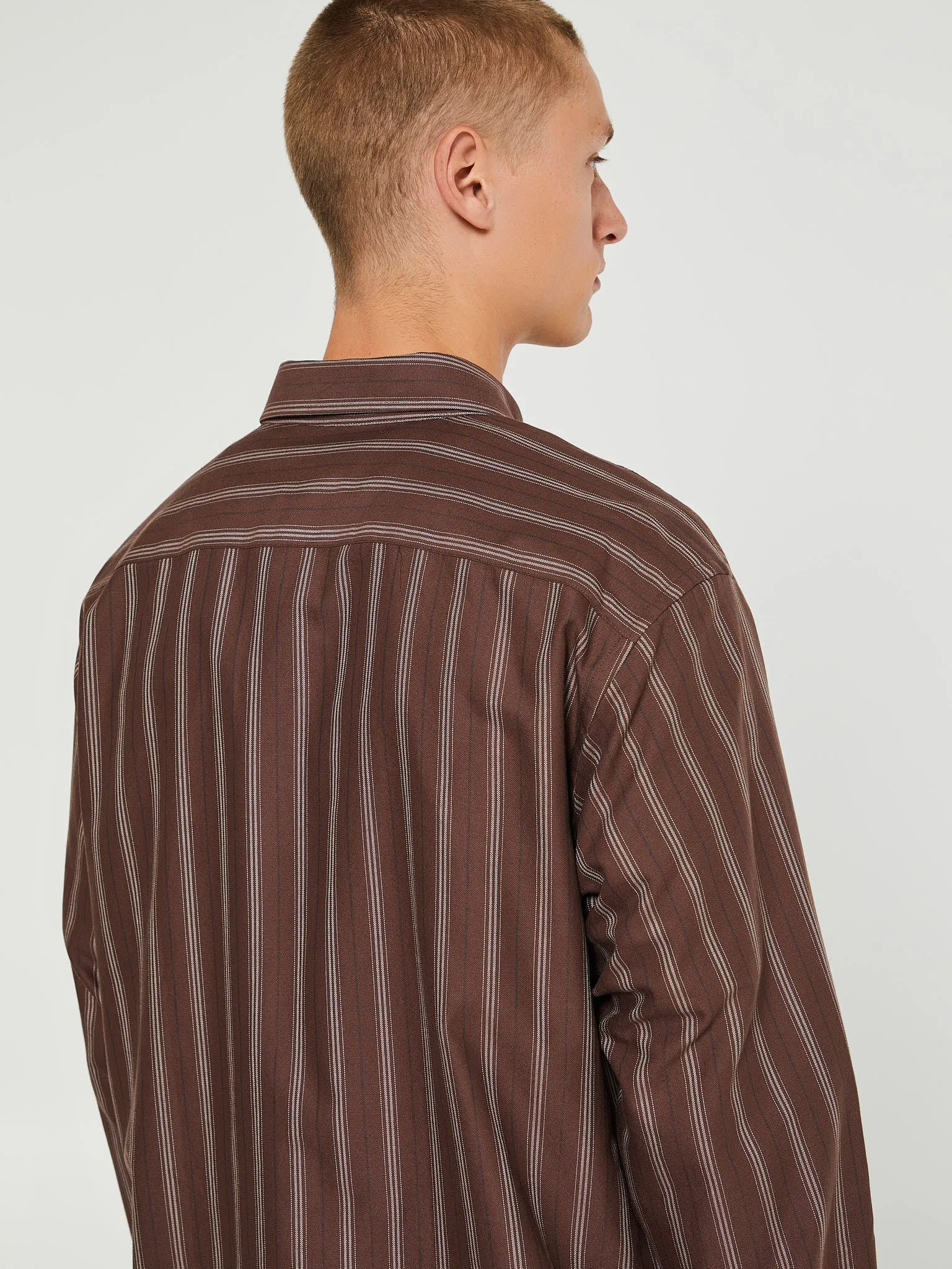 Deuce Oxford Shirt in Brown