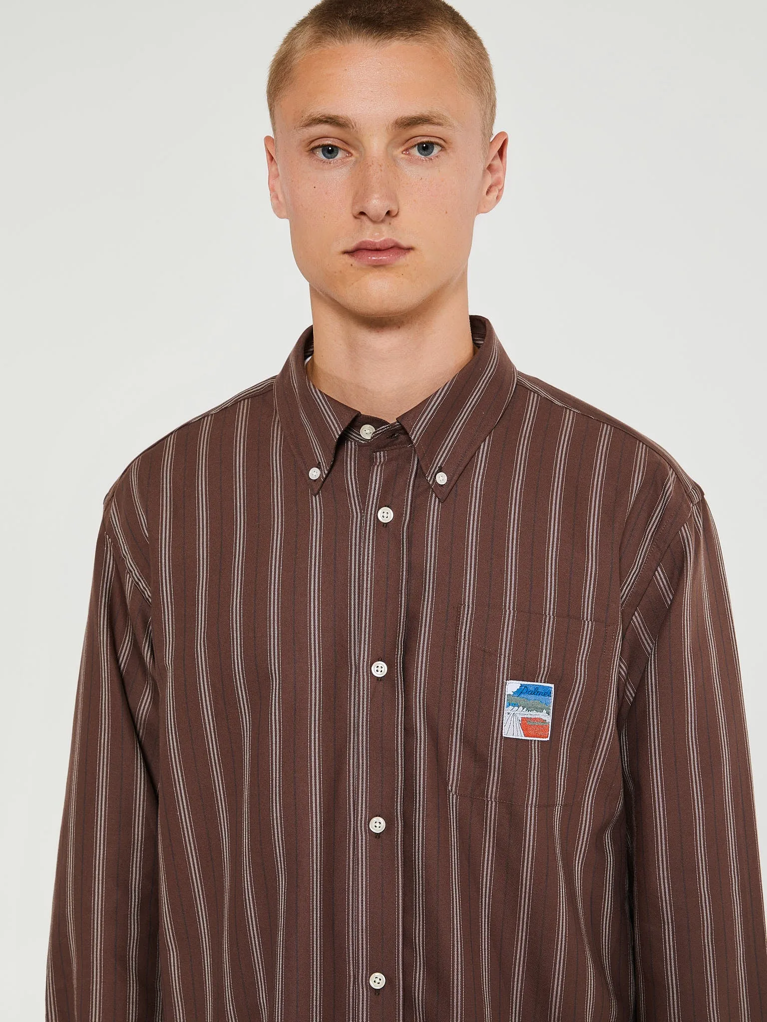 Deuce Oxford Shirt in Brown