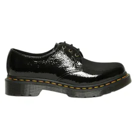 Dr. Martens 3 Eyelet Shoes - 1461 Distressed - Black