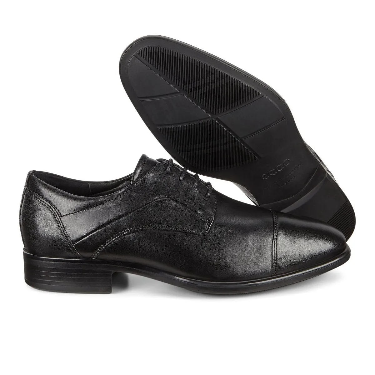 ECCO Men's City Tray Derby Shoe Black