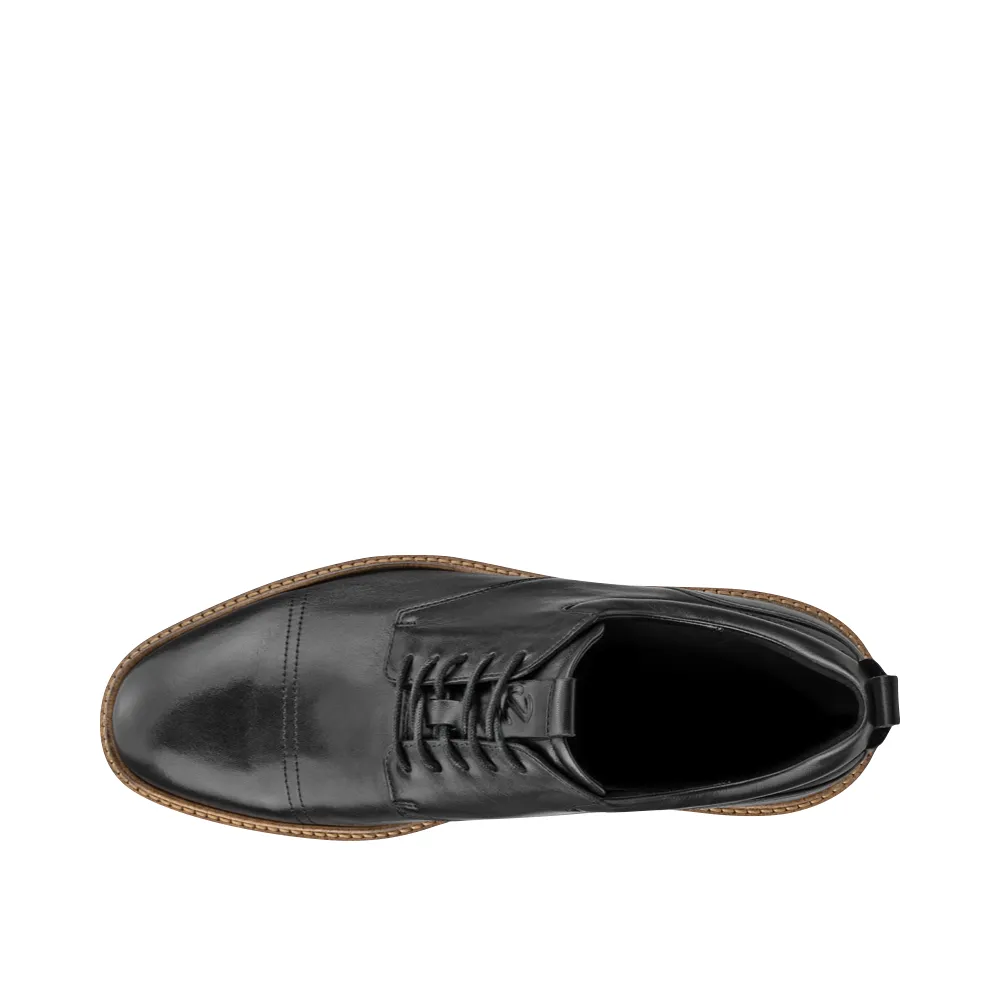 Ecco Men's ST.1 Hybrid Cap Toe Derby Lace in Black