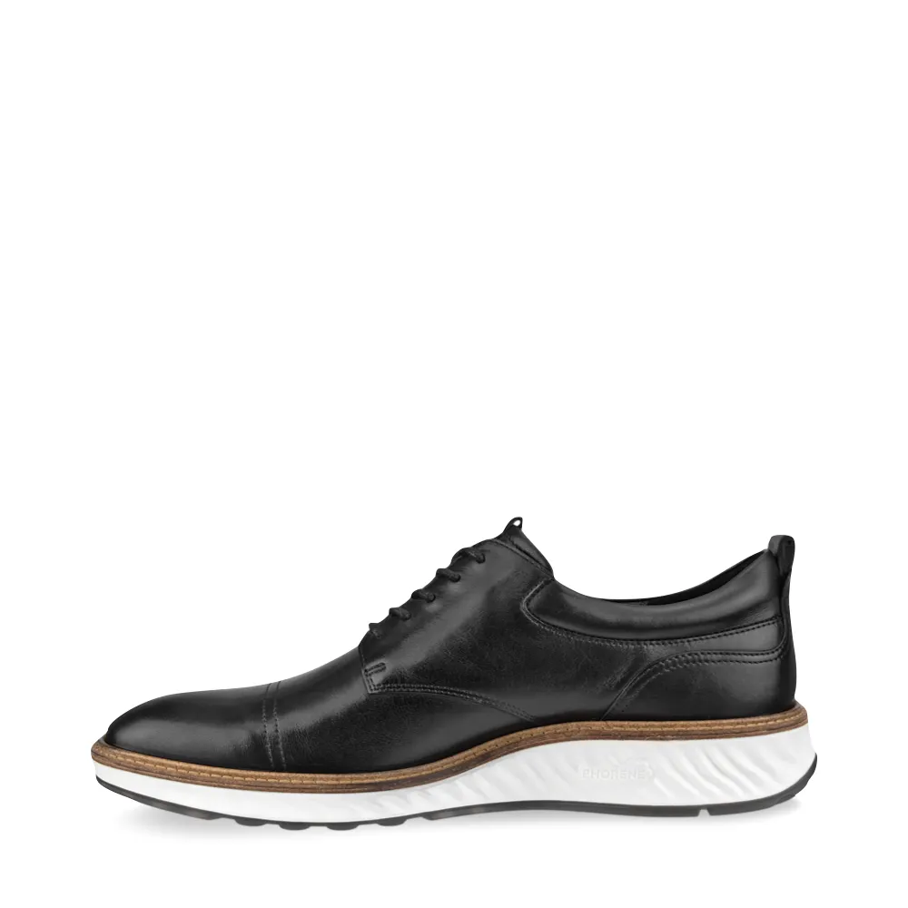 Ecco Men's ST.1 Hybrid Cap Toe Derby Lace in Black