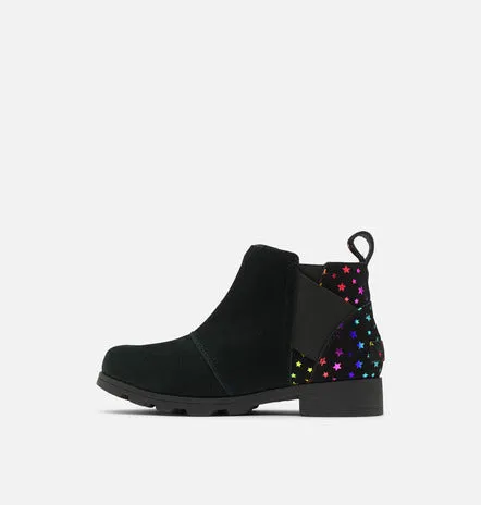 Emelie Kid's Waterproof Chelsea Boot - Black, Irid Stars