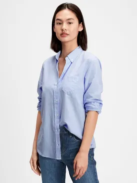 Fitted Boyfriend Shirt in Oxford