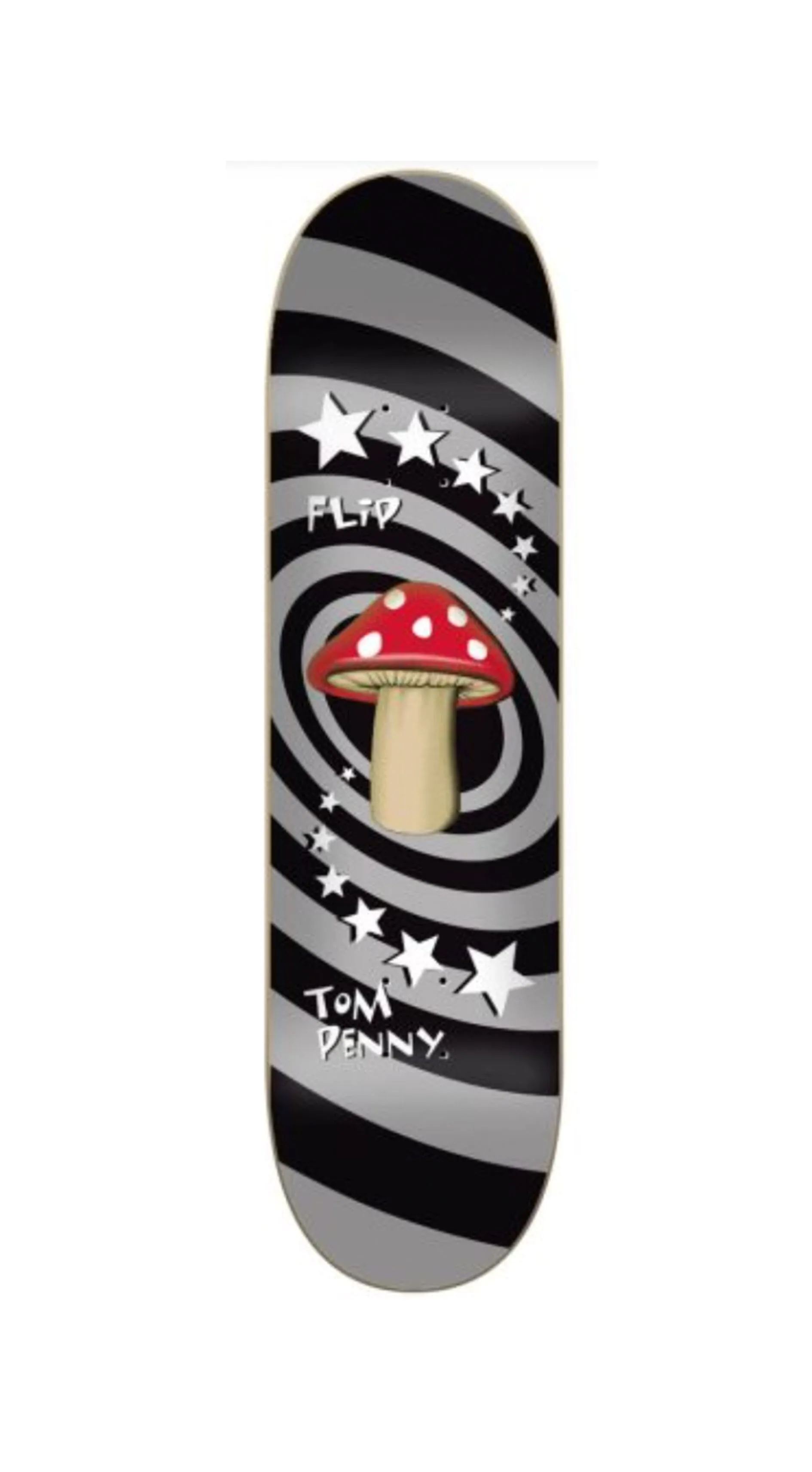 Flip Skateboards Penny Silver Foil Mushroom 8.125 x31.85 Skateboard Deck Reissue - Tabla