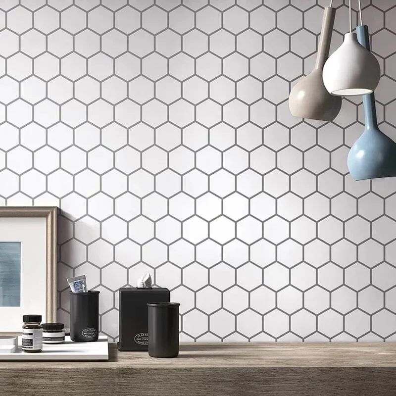 Hexagonal Penny Tile for Kitchen and Bathroom Back splash - Sheet