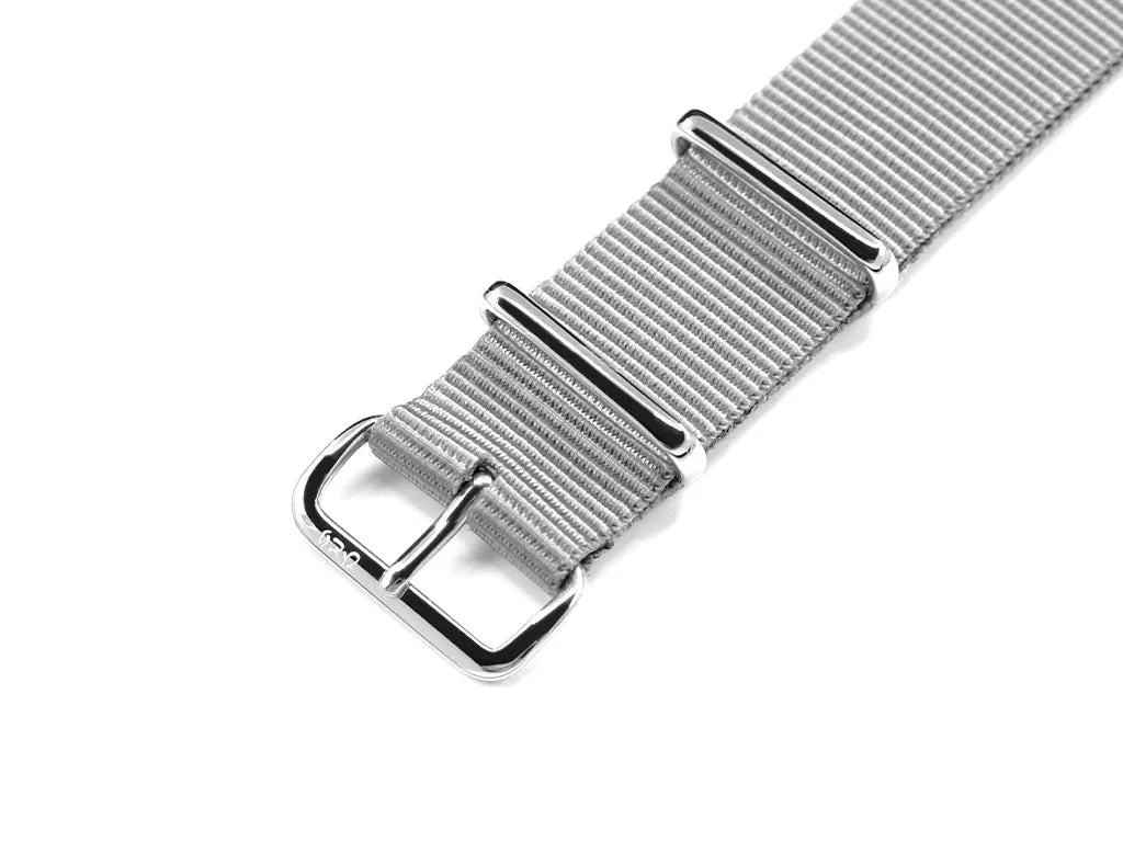 Hitori Light Grey Military Nylon  Strap