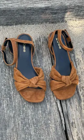 HOSS Belle Suede Tobacco Sandals