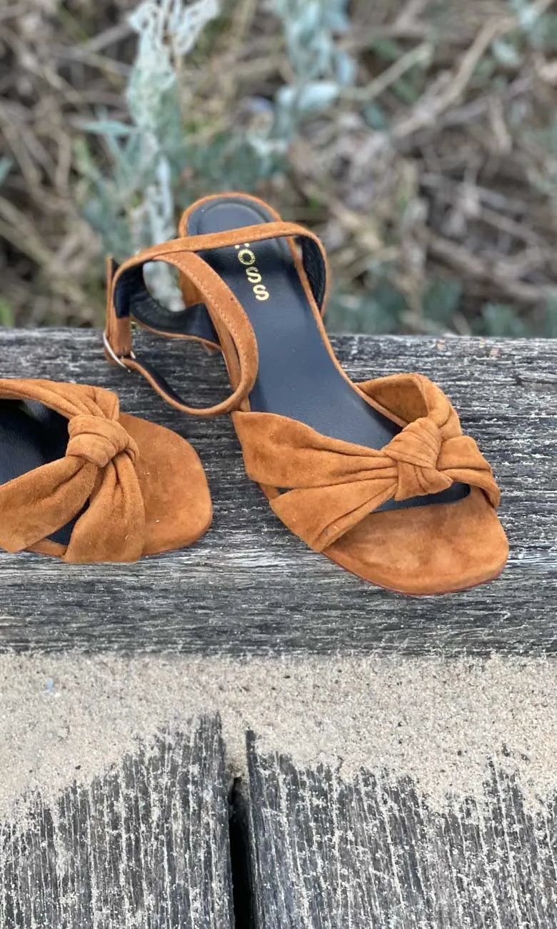 HOSS Belle Suede Tobacco Sandals