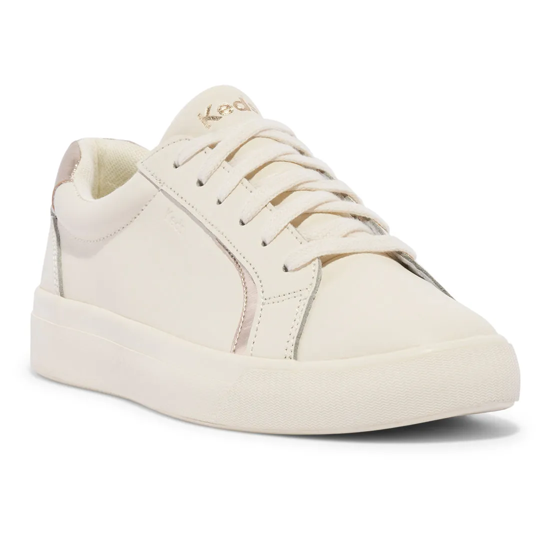 Keds Womens' Pursuit Leather Sneaker Off White (WH68021)