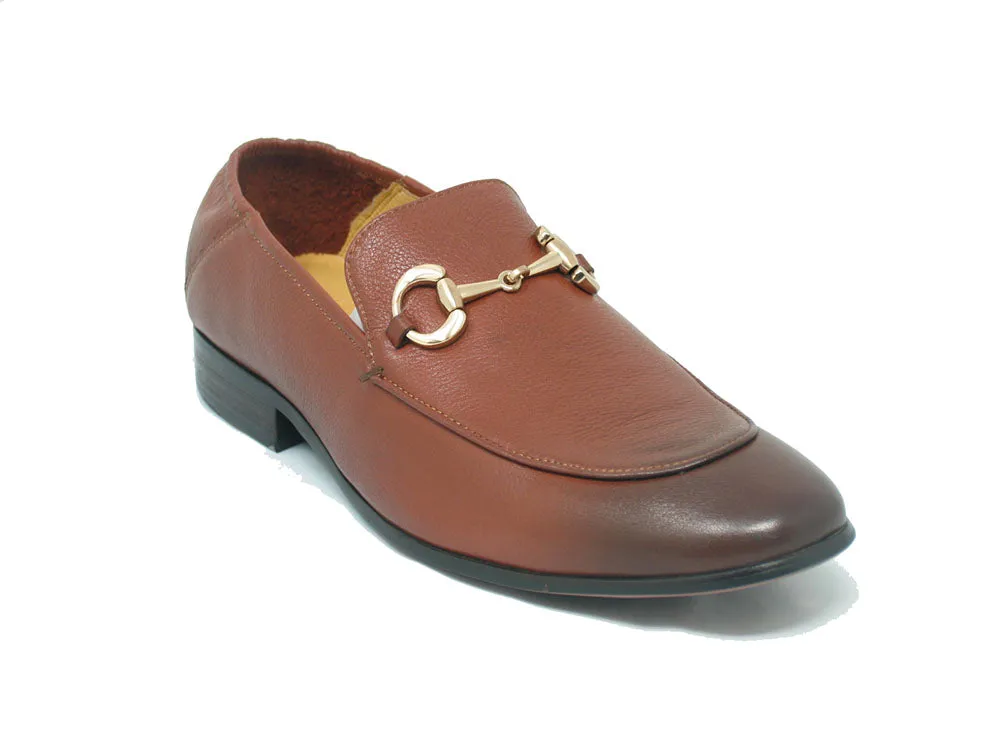 KS525-305 Soft Leather Casual Buckle Loafer/Mule