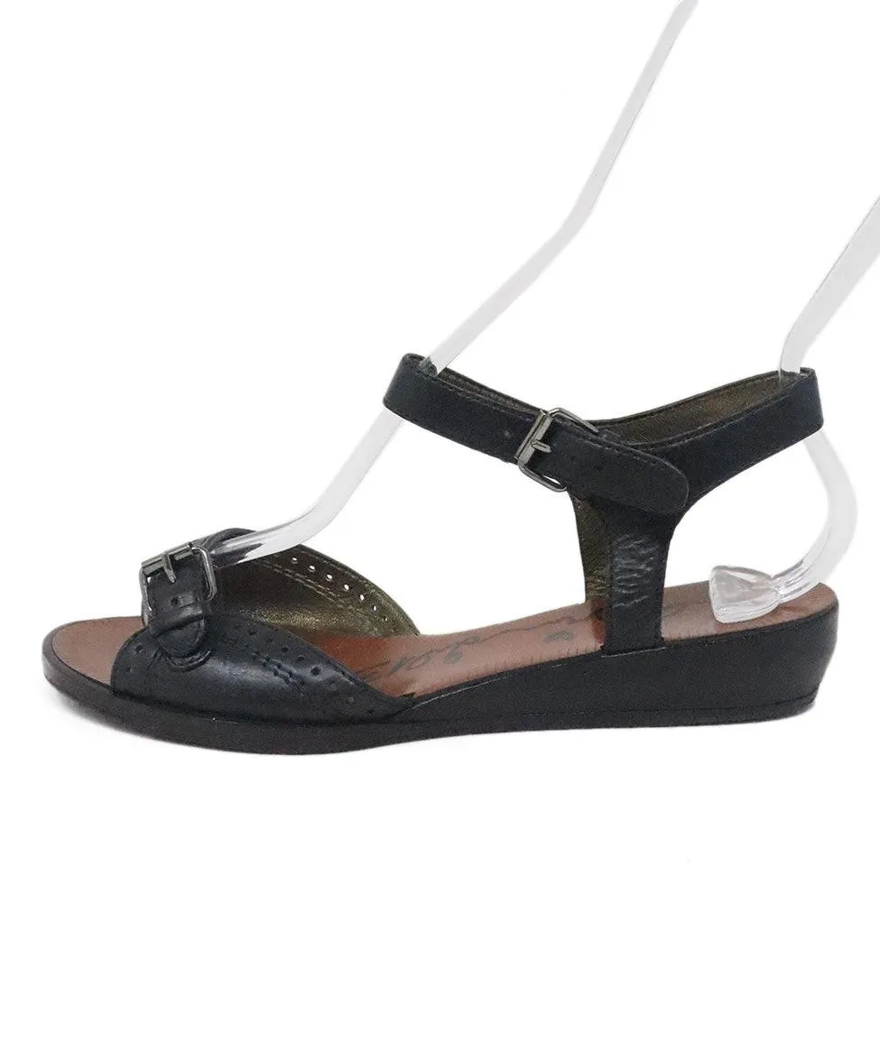 Lanvin Black Leather Sandals sz 6