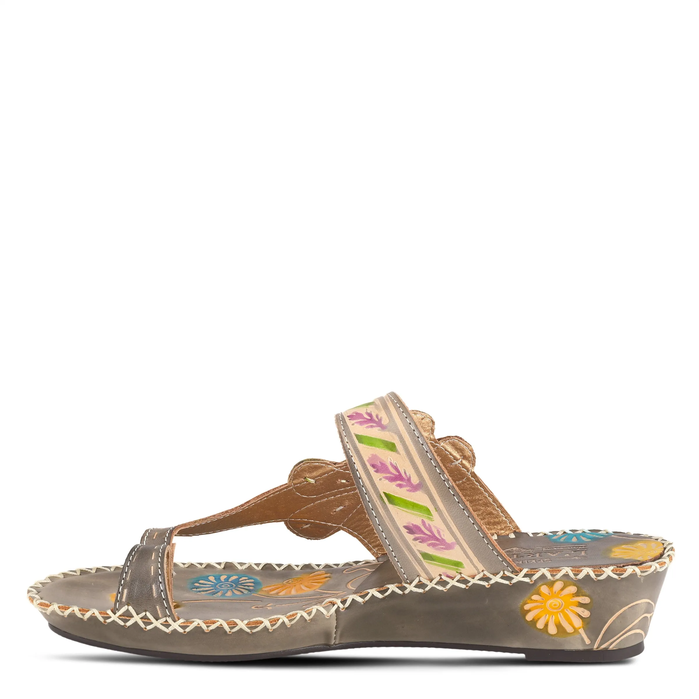 L'ARTISTE SANTORINI SLIDE SANDAL