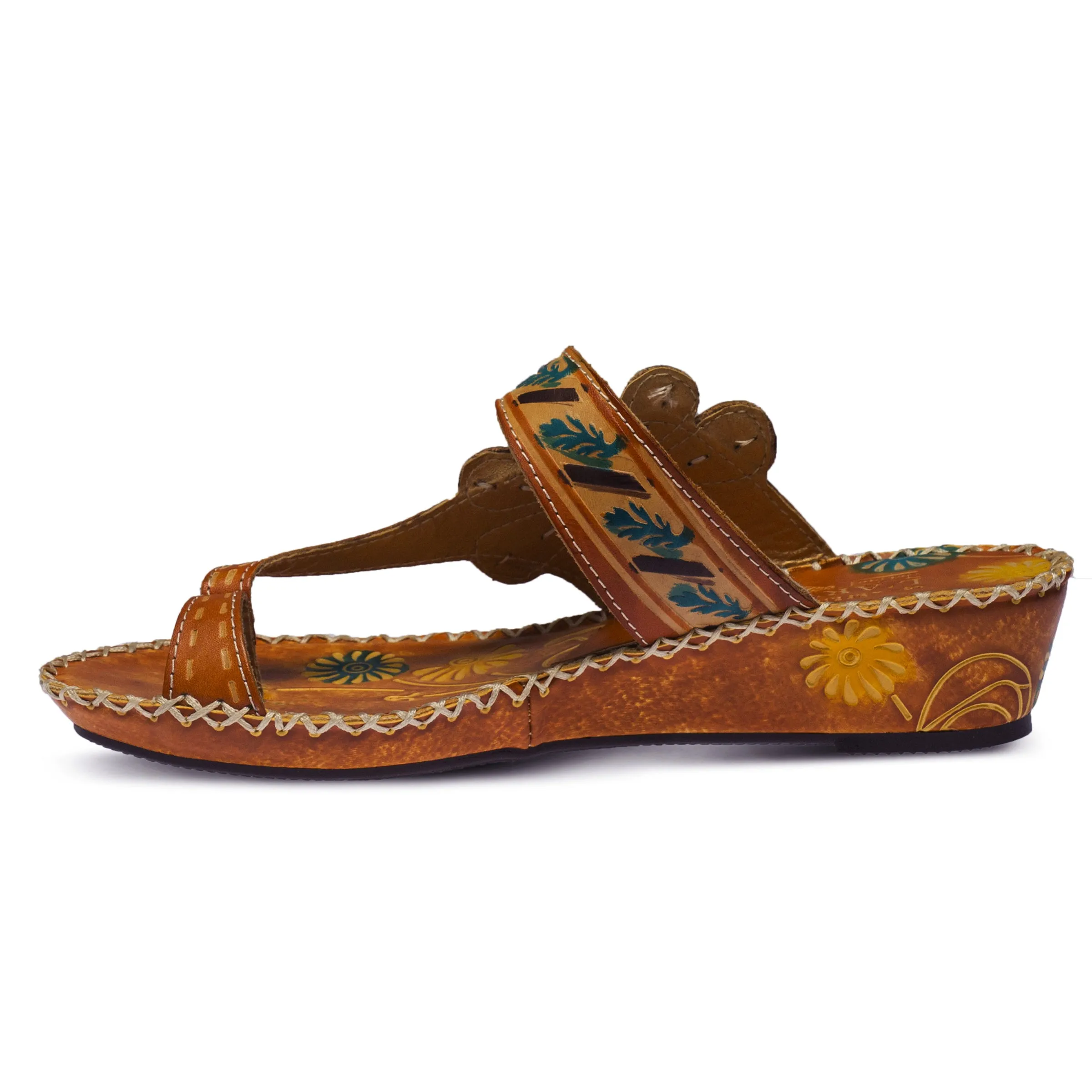 L'ARTISTE SANTORINI SLIDE SANDAL