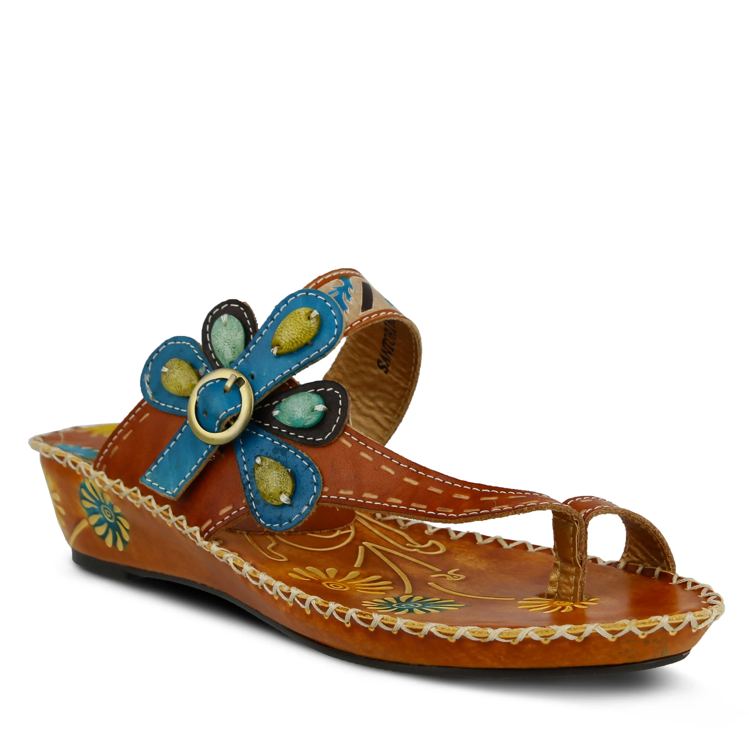 L'ARTISTE SANTORINI SLIDE SANDAL