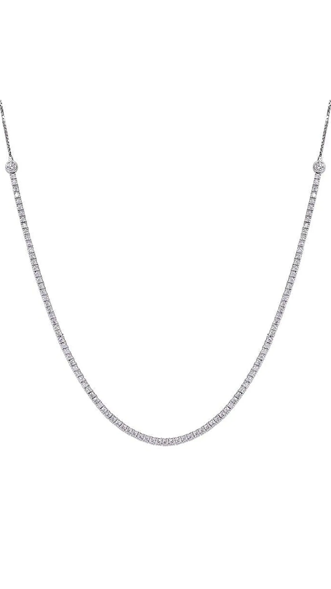 Lexi Necklace White Gold Plated