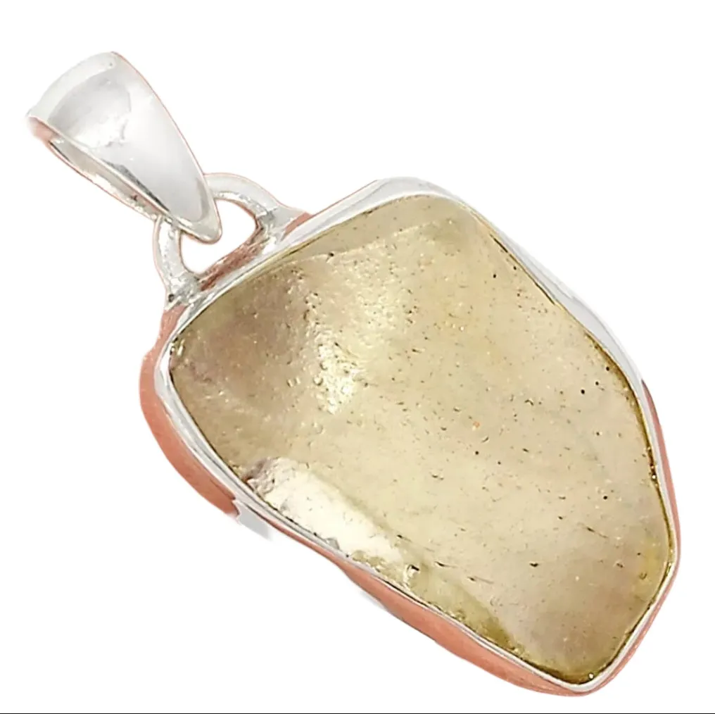 Libyan Desert Glass Meteorite pendant