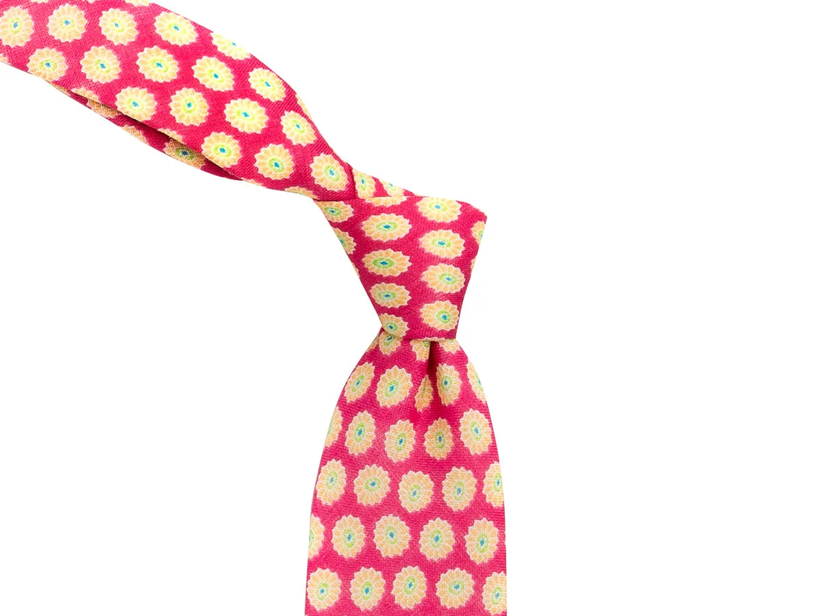 Linen Tie Flower Pink