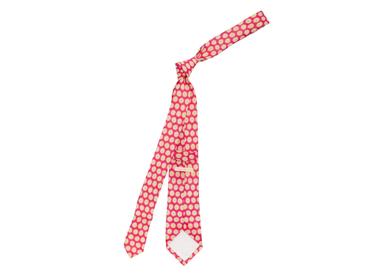 Linen Tie Flower Pink