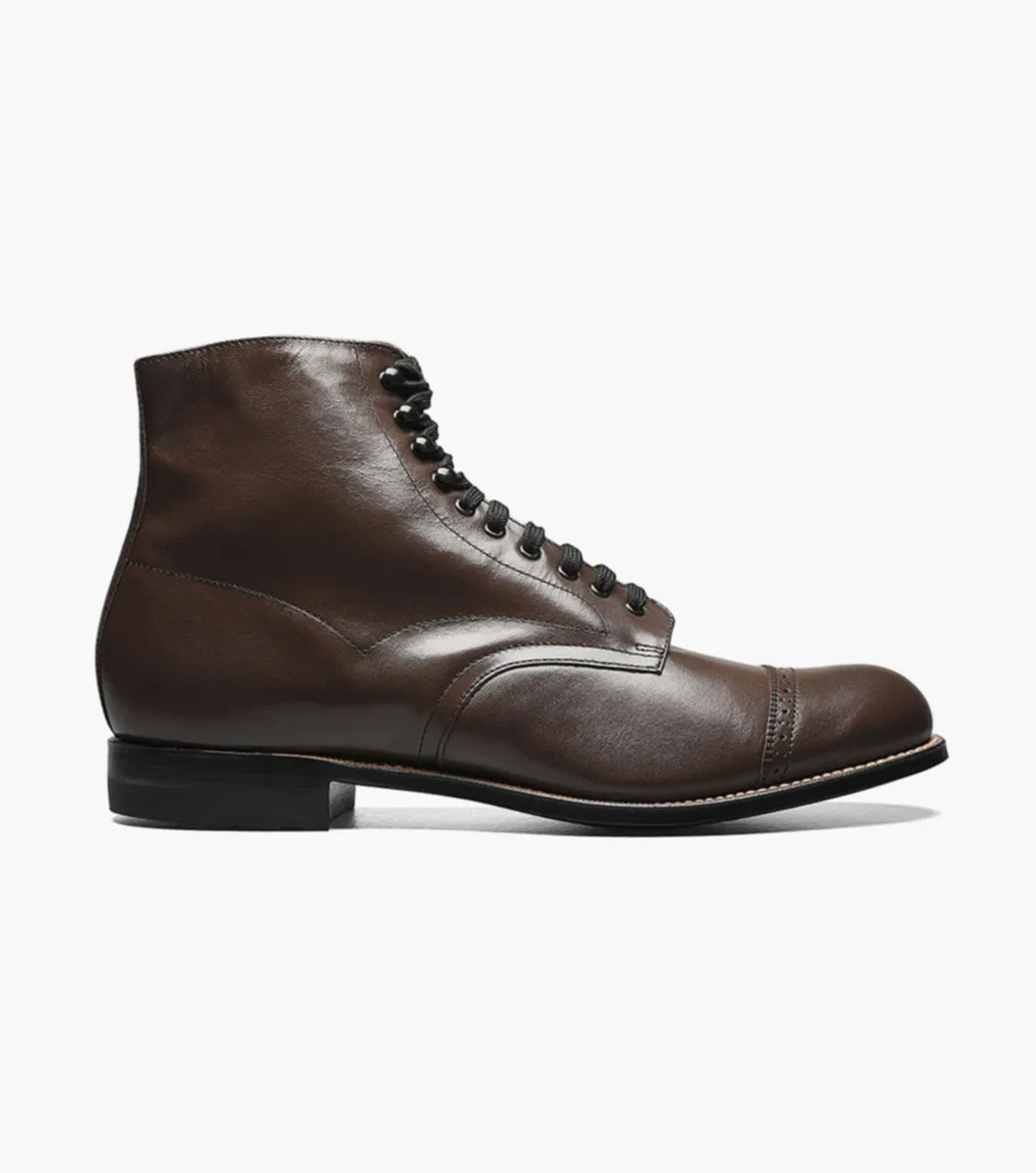 Madison Cap Toe Boot-Brown| STACY ADAMS