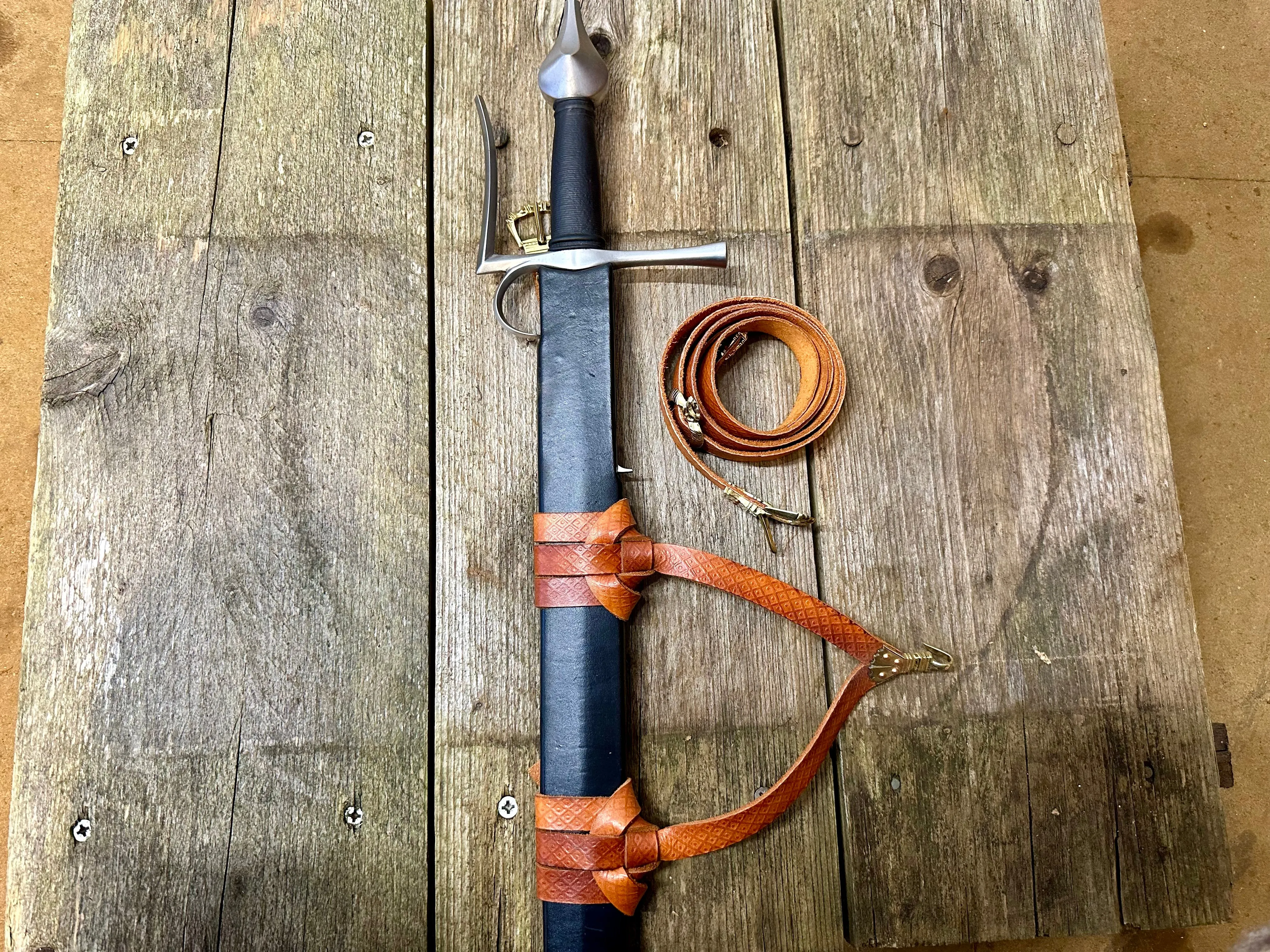 Medieval Sword scabbard to suit an Albion Doge - SOLD