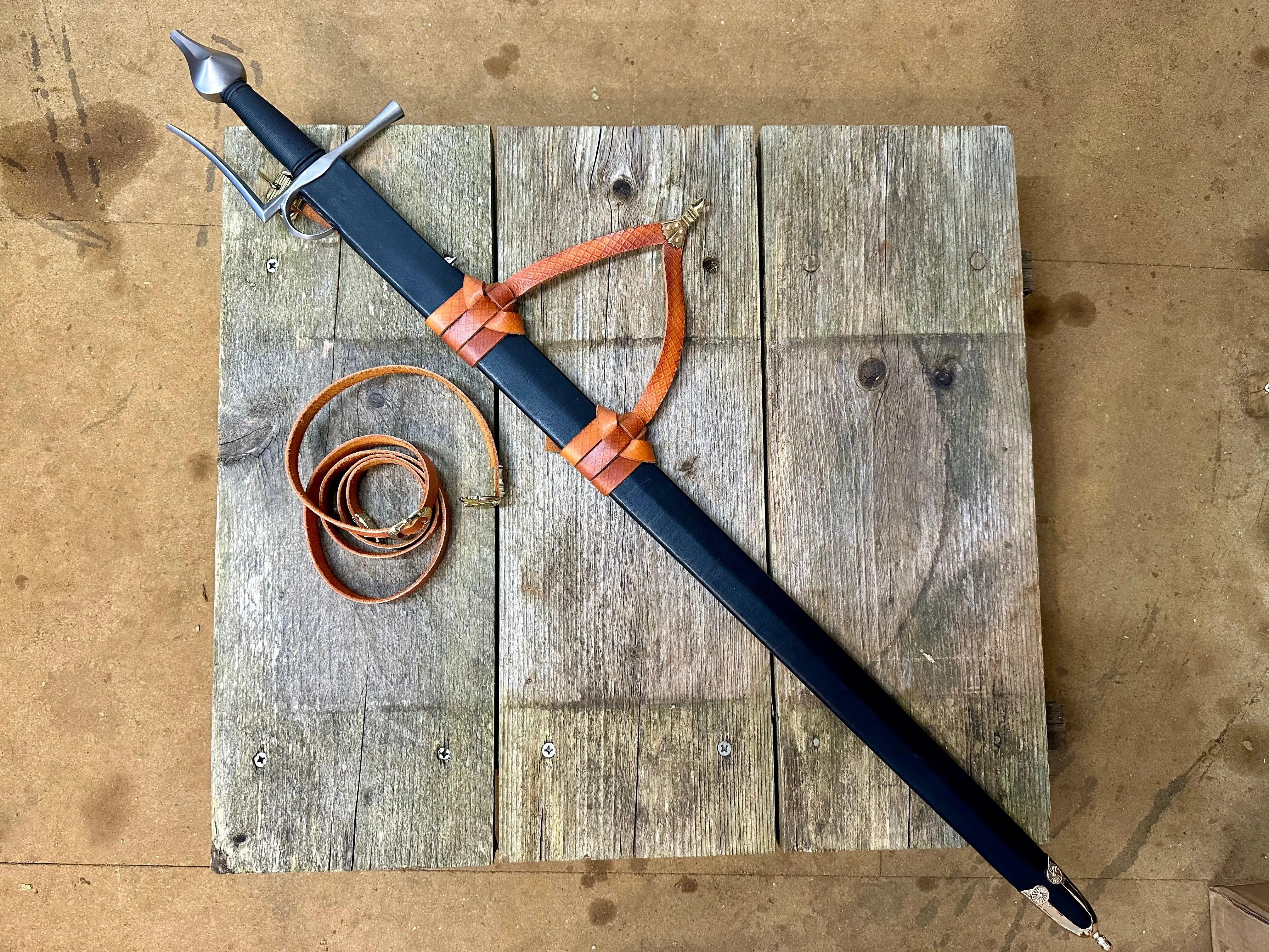 Medieval Sword scabbard to suit an Albion Doge - SOLD