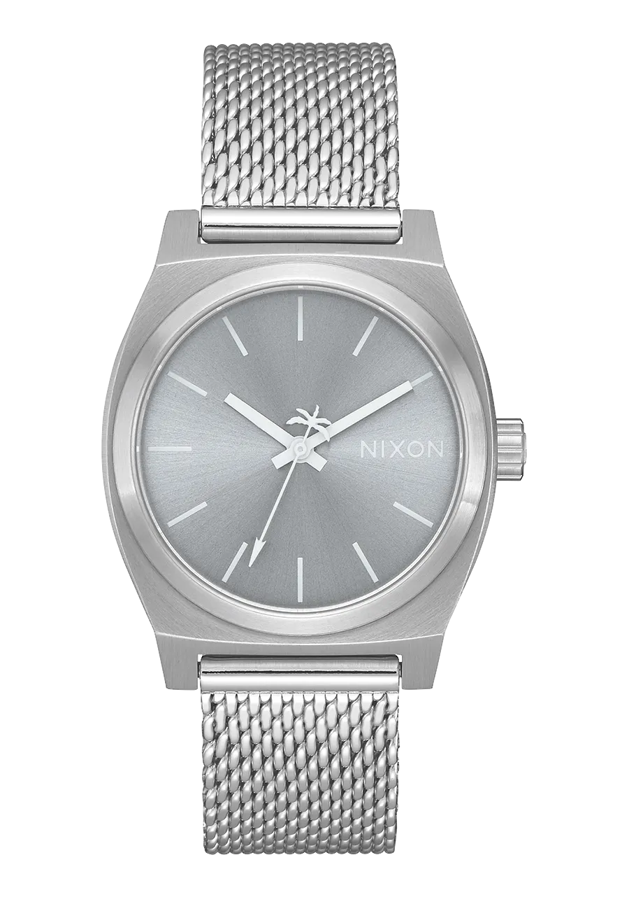 Medium Time Teller Milanese - All Silver