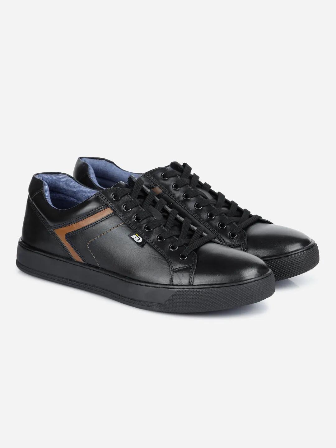 Men's Black Lace Up Sneaker (ID3051)