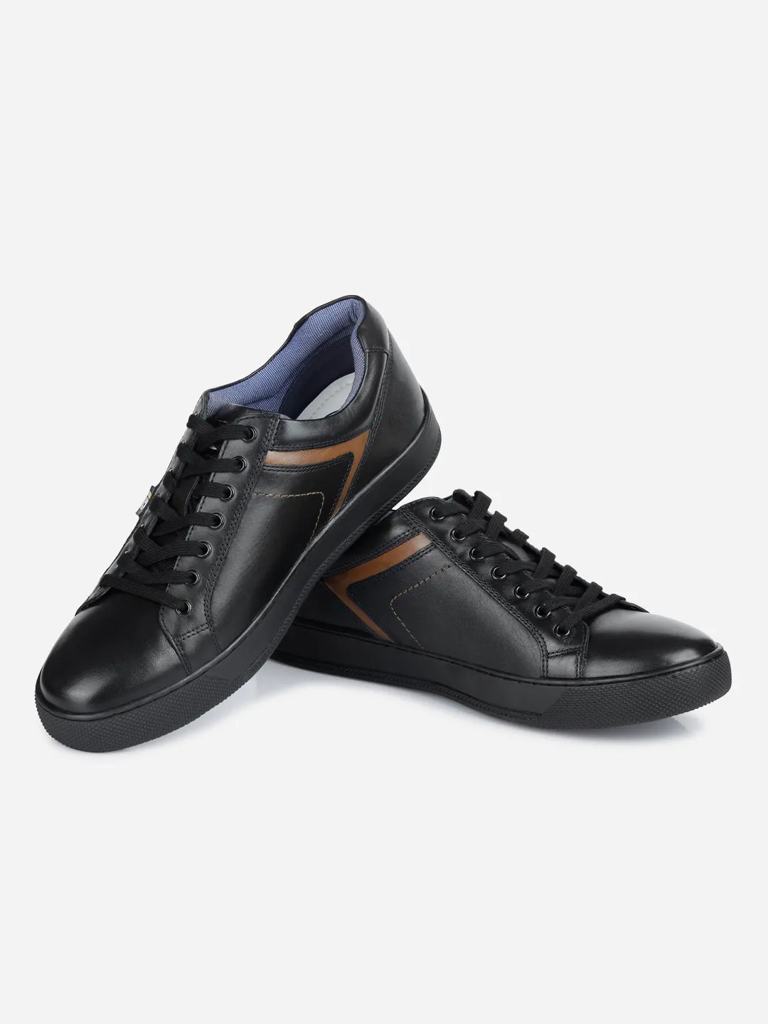 Men's Black Lace Up Sneaker (ID3051)