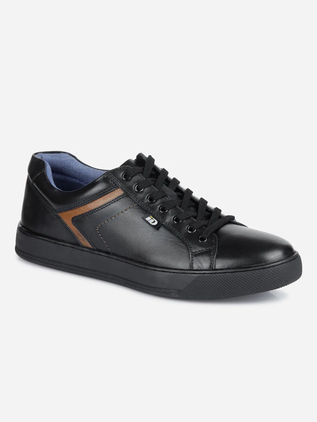 Men's Black Lace Up Sneaker (ID3051)