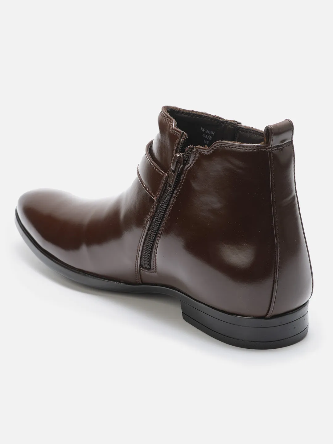 Men's Brown Ankle top Slip On Formal Boot (IX2034)