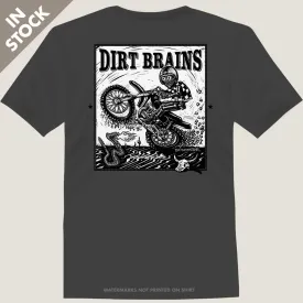 Men's Dirt Bike T-Shirt "Charcoal Dirt Brains"