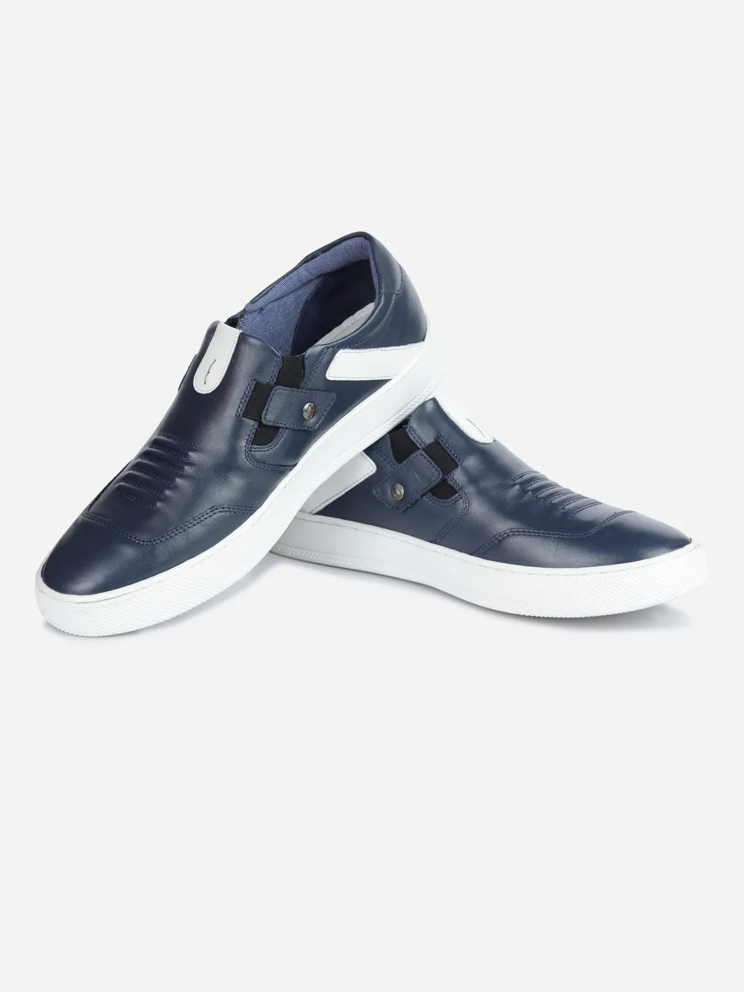 Men's Navy Slip On Sneaker (ID3050)