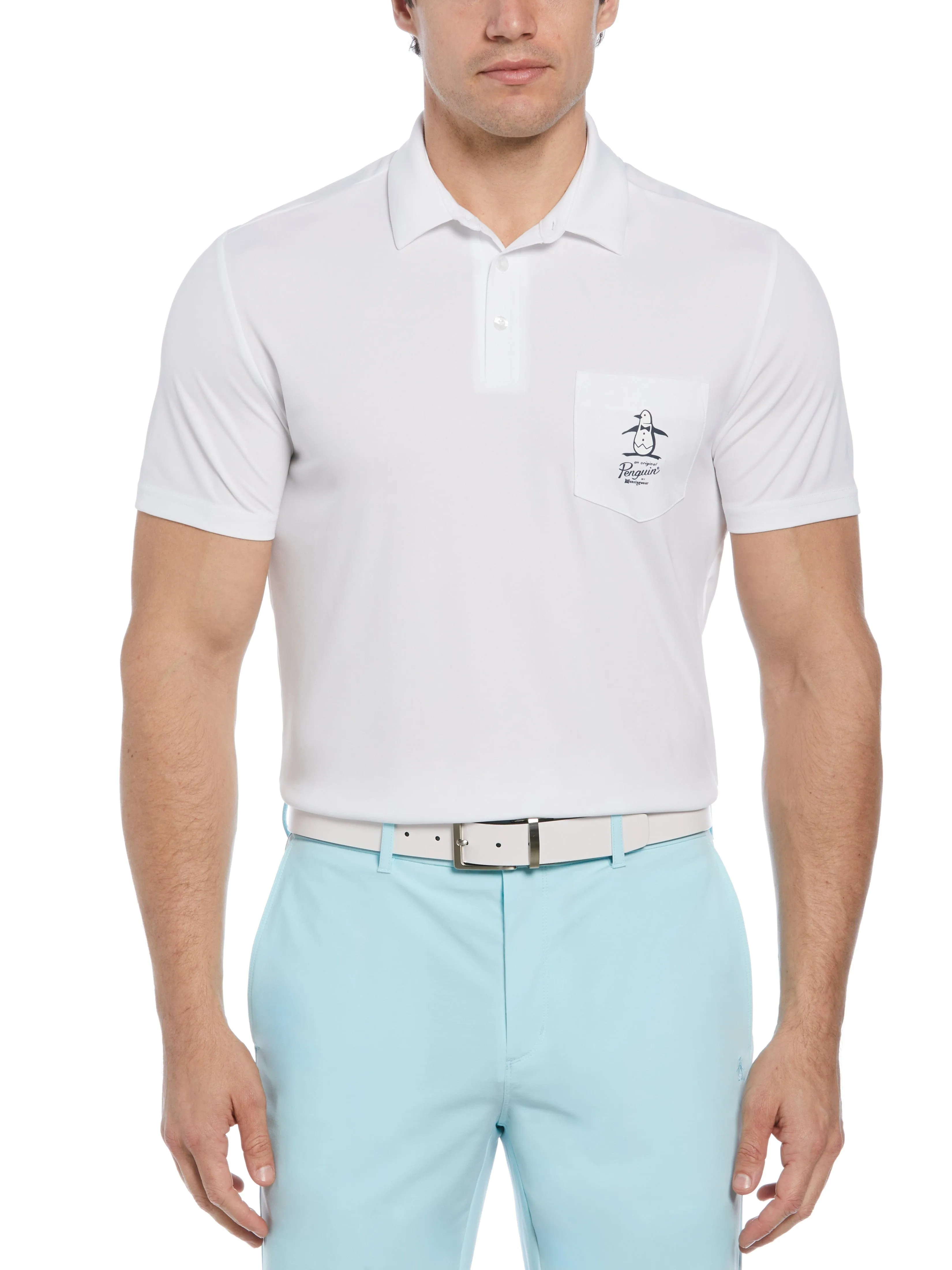 Men's Oxford Graphic Print Golf Polo