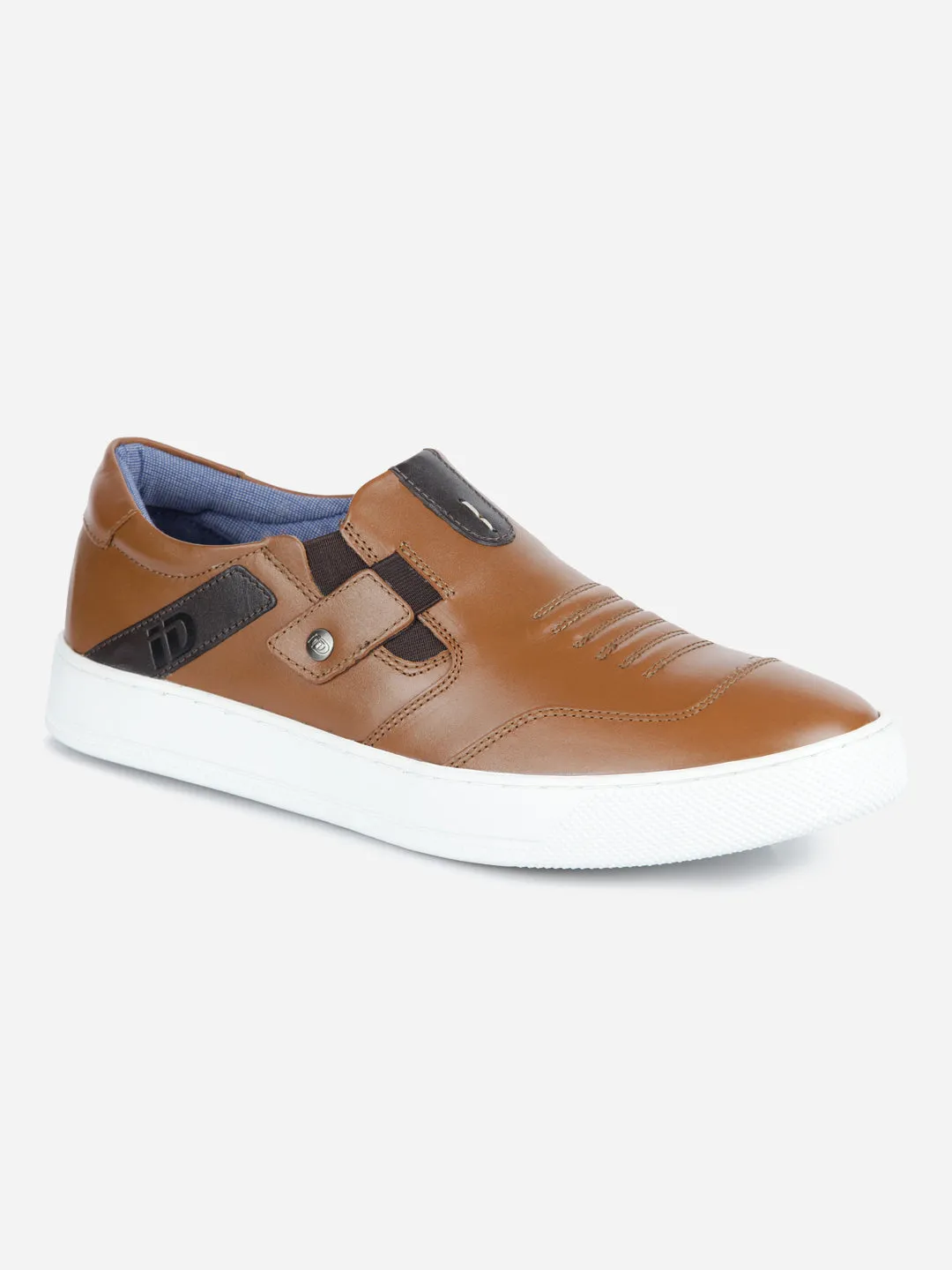 Men's Tan Slip On Sneaker (ID3050)