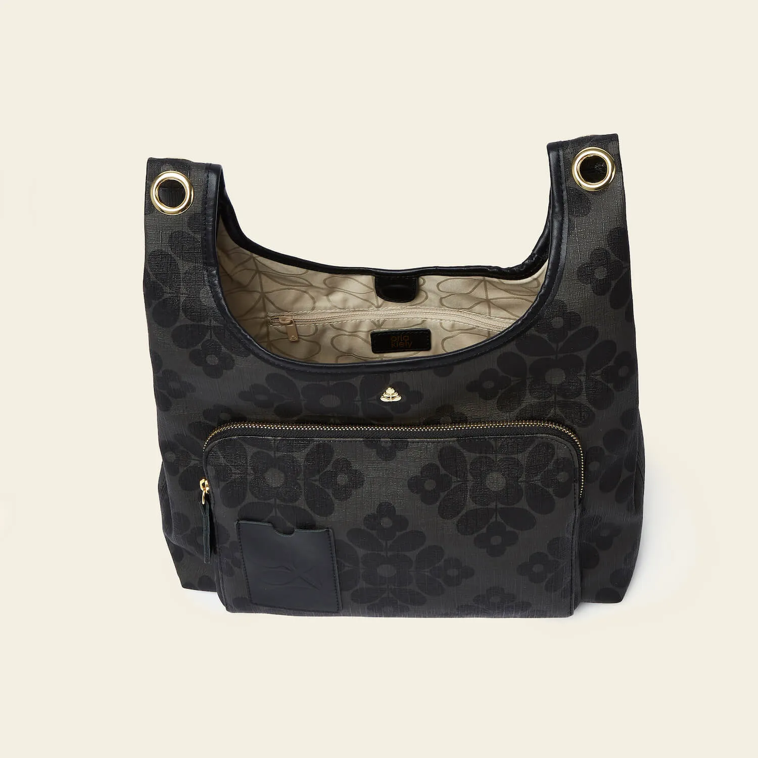 Midi Crossbody - Flower Tile Charcoal