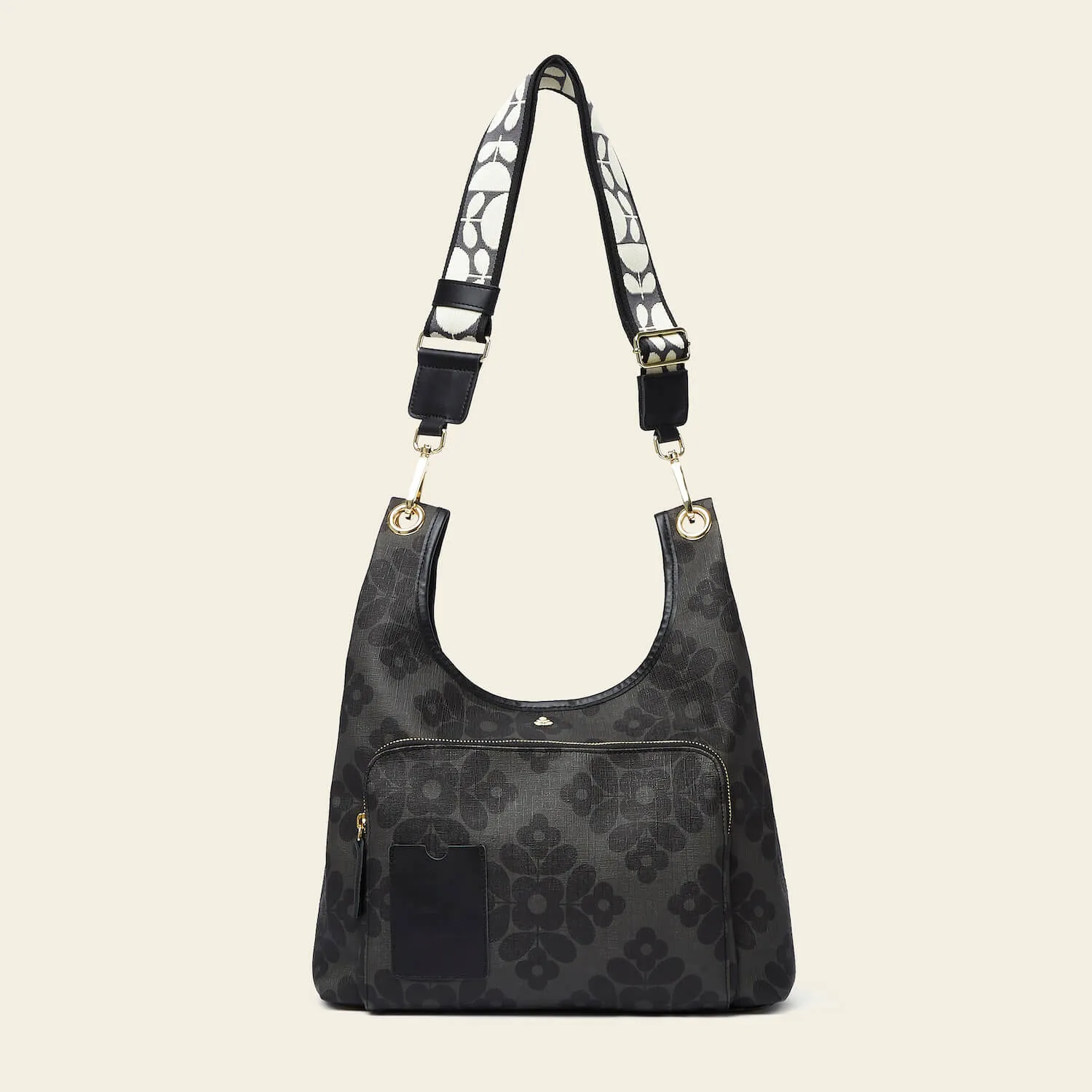 Midi Crossbody - Flower Tile Charcoal