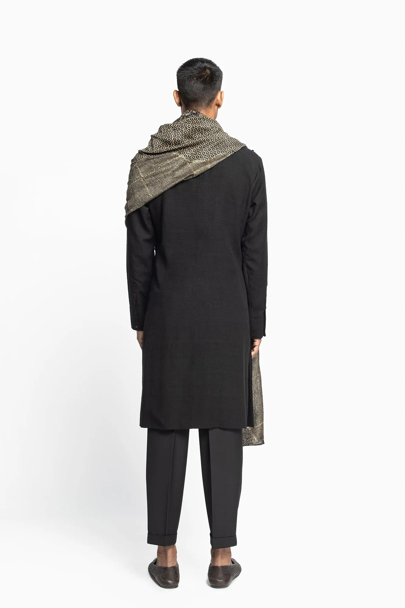 Monk Drape Kurta Set