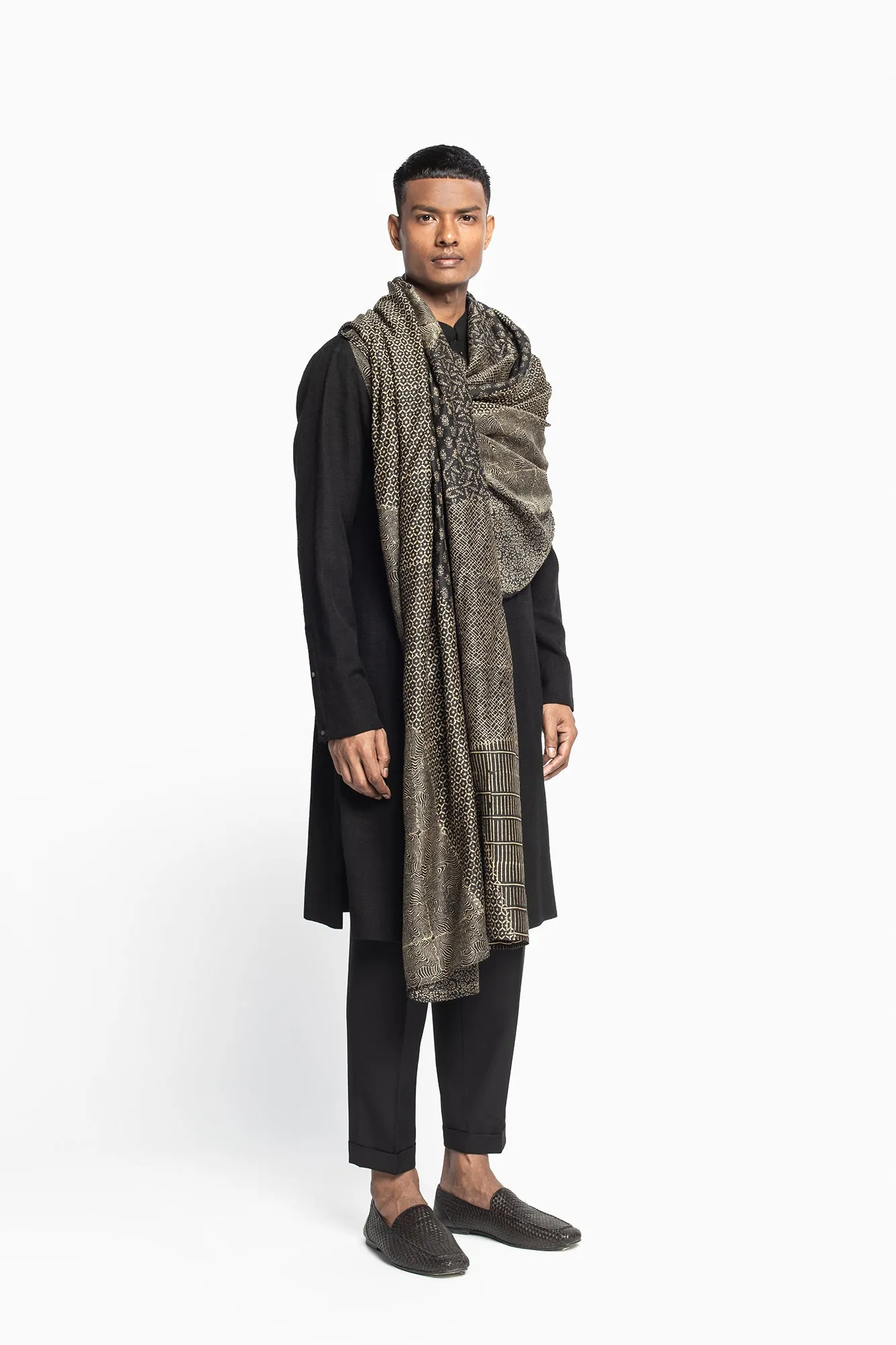 Monk Drape Kurta Set