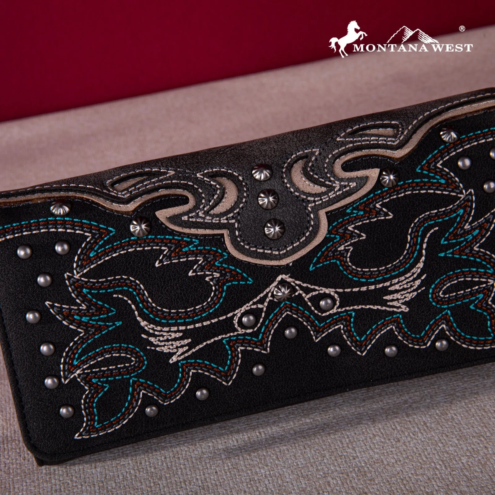 Montana West Embroidered Collection Wallet