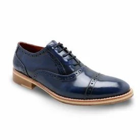 MR.FERGUSON SEMI-BROGUE European Brush Off Bezel Blue