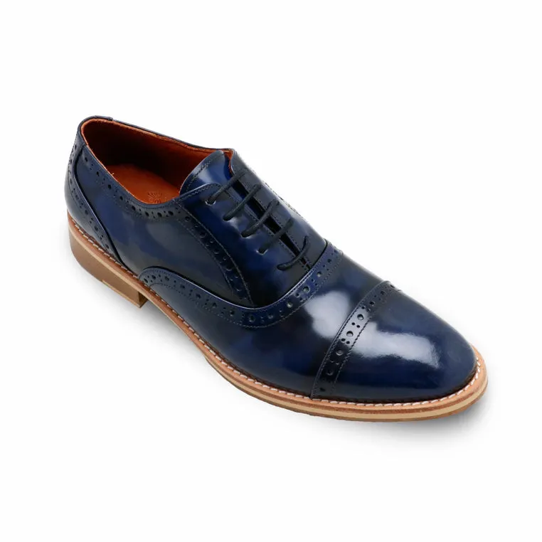 MR.FERGUSON SEMI-BROGUE European Brush Off Bezel Blue